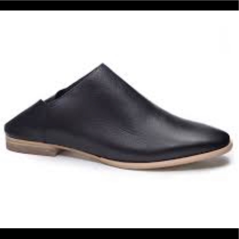 Chinese Laundry Women's Black Owen Cow Leather Mule sz 10.